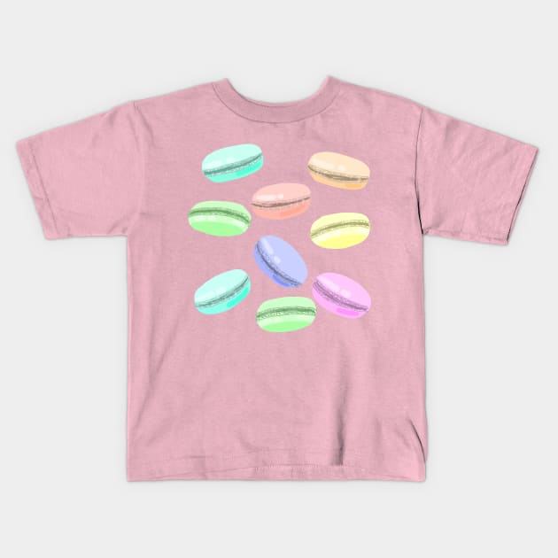 macaron Kids T-Shirt by LadybugDraws